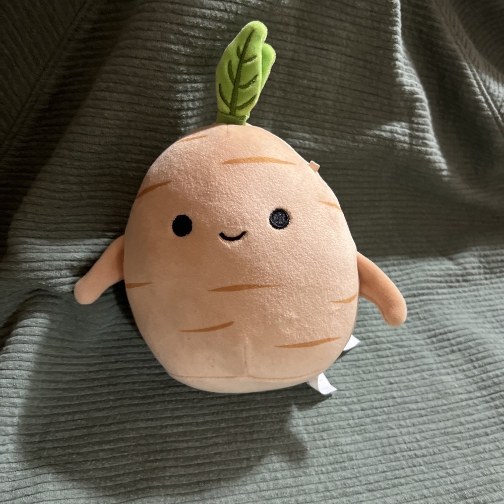 Squishmallow Jyri the Ginger Root 7.5" Plush Ginseng Garden S7 #1648 NWT NEW